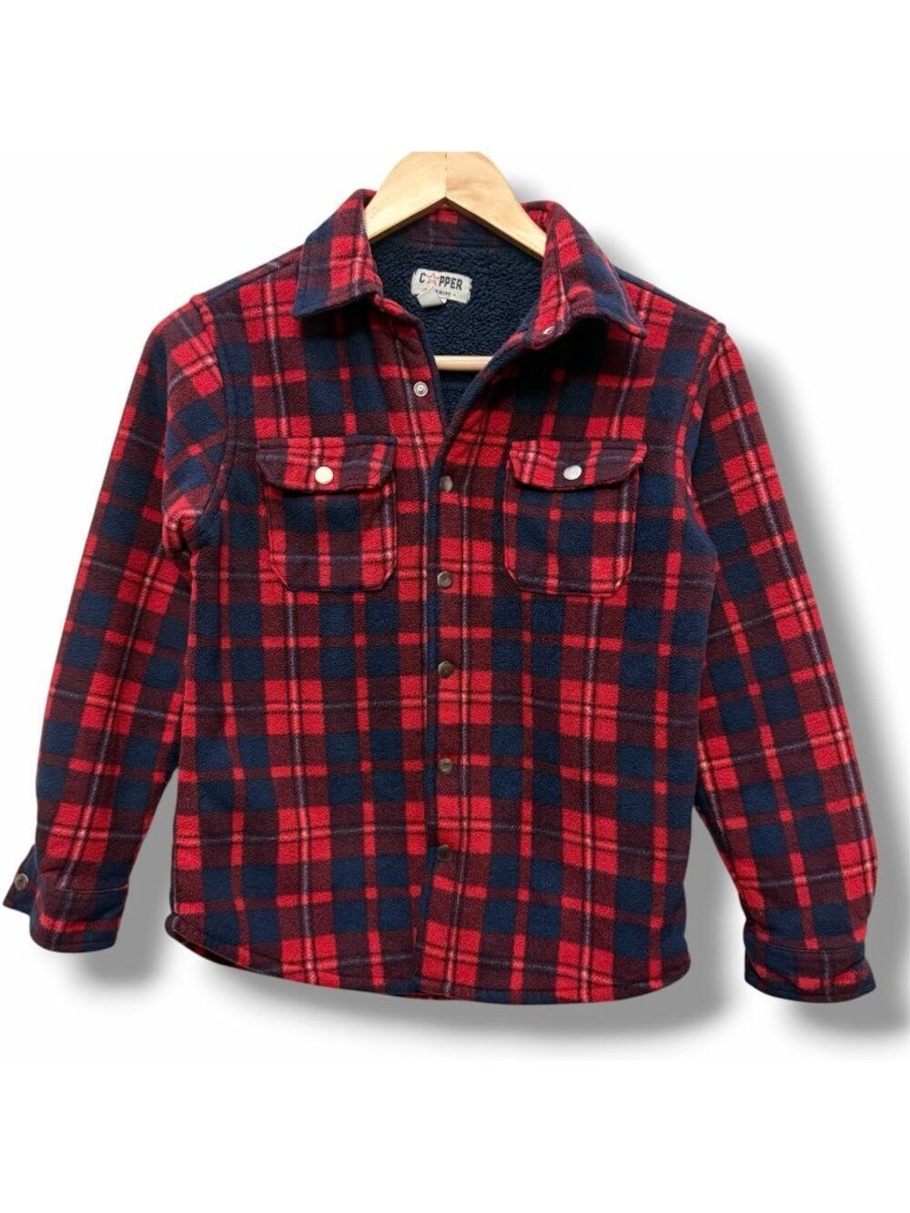 Copper Denim Plaid Jacket